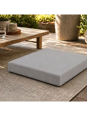 Milas Toptan Kedi Köpek Yatağı Kare Blok Minder · 50 × 50 × 7 cm · Gri