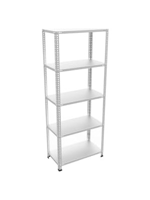 Ceylan Adam 5 Katlı 43X75-100 cm Galvaniz Çelik Raf. Depo, Kiler, Dosya Rafı -1.50 mm