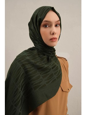 Armine Lyocell Şal - 3 - Haki 49