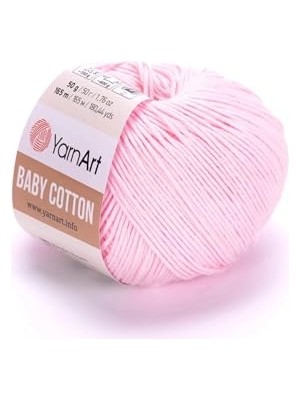 Ceylan Adam Bebek El Örgü Ipi Açık PEMBE-410, Yarnart Baby Cotton