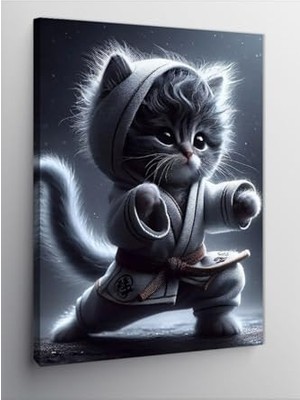 Ceylan Adam Kanvas Tablo Boksör Kedi 50 x 70 CNVSDKEY-124848-50-70