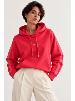 Tommy Hilfiger Interlok Dokuma Relaxed Kesim Logolu Sweatshirt