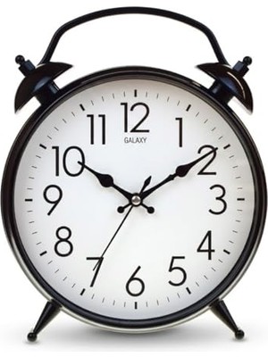 Ceylan Adam Modern Siyah Metal Duvar Saati, 30 Cm, Sessiz Mekanizmalı, Dekoratif