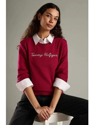 Tommy Hilfiger Organik Pamuk Regular Scrıpt C-Nk Sweat