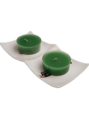 Ceylan Adam Yeşil Tealight Mum Seti