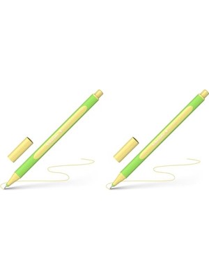 Ceylan Adam Fineliner Line-Up 0,4 mm Pastel Kalem, Vanilya 2'li Set