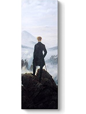 Ceylan Adam Caspar David Friedrich Bulutların Üzerinde Yolculuk Tablosu 50 x 150