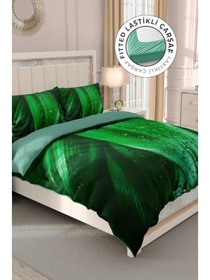 Ceylan Adam Nevresim Takımı, %100 Pamuk Saten Çift Kişilik Drop Leaf, MONOHOME32944