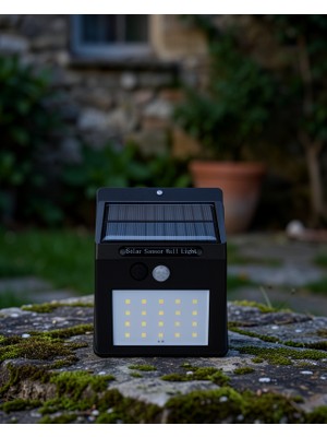Stylmenplus Güneş Enerjili Hareket Sensörlü 20 LED Dış Mekan Lamba XUCZZZDP53DUVARLAMBASI