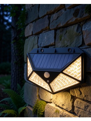 Stylmenplus Güneş Enerjili 100 LED Bahçe Lambası Xuczzzduvarlambası-2-1