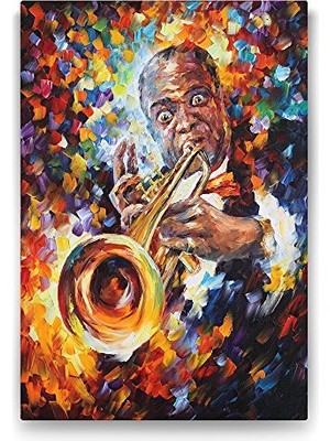 Ceylan Adam Louis Armstrong Temalı Tablo 50X75 cm