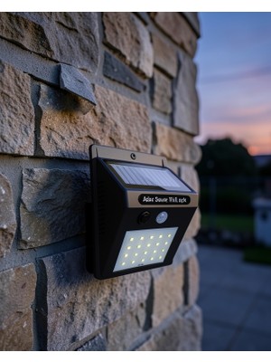Stylmenplus Güneşli Duvar Lambası 20 LED Hareket Sensörlü XUCZZZDP53DUVARLAMBASI-2