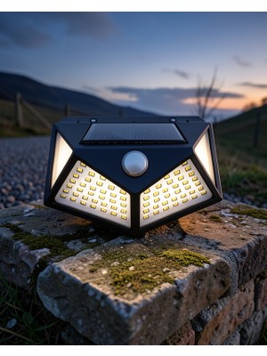 Stylmenplus Güneş Enerjili Duvarkaşı 100 LED Uuczduvarlambası