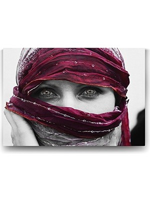 Ceylan Adam Afgan Kadın Tablosu - 90X60 cm