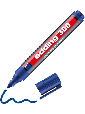 Ceylan Adam 300 Permanent Markör - Mavi - 1 Kalem - 1,5-3 mm Yuvarlak Uçlu