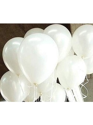 Adet Metalik Beyaz Uçan Özellikli Balon
