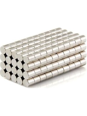 Ceylan Adam Dünya Magnet 100 Adet; 3x3 Mm, Güçlü Magnet (Çap: 3 mm Kalınlık: 3 Mm), Yuvarlak Neodyum Mıknatıs
