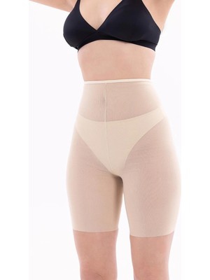 Ten Lazer Tül Toparlayıcı Paçalı Boxer Hayalet Korse