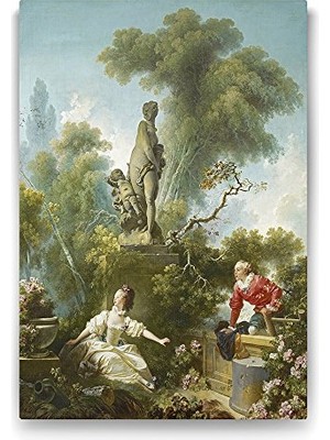 Ceylan Adam Jean Honore Fragonard - The Meeting Tablosu, 80X125 cm