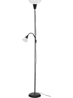 Ceylan Adam Yer ve Okuma Lambası, Siyah-Beyaz, 178 cm