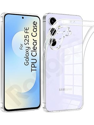 Ceylan Adam [maxi-Clear] Samsung Galaxy S25 Fe Için Şeffaf Telefon Kılıfı Kamera Yükseltili S25 Fe Koruyucu Darbelere Dayanıklı Esnek ve Hafif Tasarımlı Telefonu Tam Kaplayan Samsung S25 Fe Kılıfı