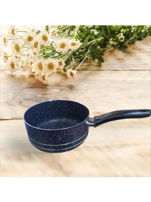 Abnturk Lüx Granit Tava Yanmaz Yapışmaz Maximum Kaliteye Sahip Granit Tava 18 * 7 cm Ebatında