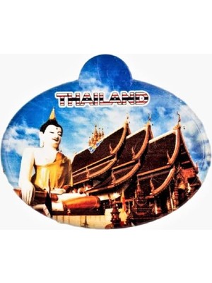 Ceylan Adam Tayland Buda Temalı Oval Magnet