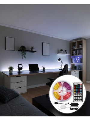 Decostyle Rgb Şerit LED 5 Metre 5050 Smd Kumandalı UCZZ5MTVLED-2