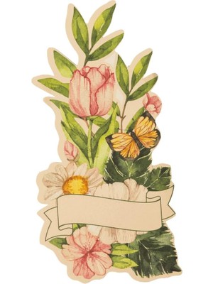 Naturware Tulipa Kağıt Isimlik 8,5X17 cm 12'li Paket