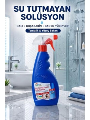 Ceylan Adam Europa Jet Su Tutmayan Solüsyon, Cam, Duşakabin ve Banyo Yüzeyleri Için Temizlik ve Bakım