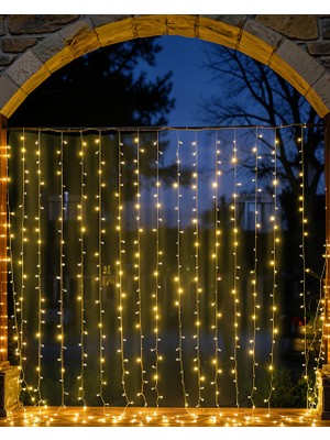 TeknoKapsül 4 Metre Şelale LED Işık Perde UCZZZKSAÇAKLI4METREPERDELED-1