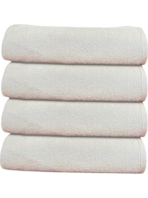 Anılsan 4'lü Bej Saçaklı Düğün Havlusu 94GR%100 Pamuk 40X70 cm El ve Yüz Havlusu
