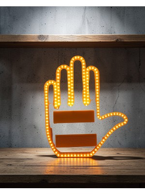 TeknoKapsül El Simgesi Reflektör Araç Içi Kullanım Uczgesture3