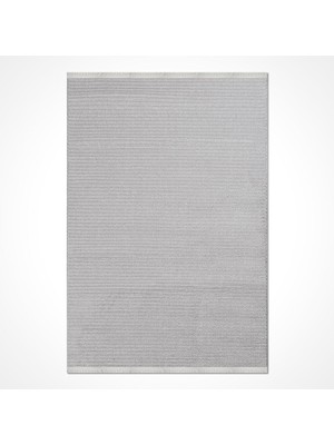 Hali.Net Gri Modern Çizgili Kabartmalı Dokulu Akrilik Salon Oturma Odası Yatak Odası Makine Dokuma Halı