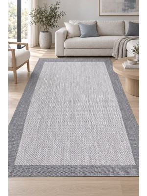 Modanı Seç Atrias Gri Modern Sisal Görünümlü Robot Süpürge Uyumlu Kolay Temizlenebilir Mutfak Oturma Odası Kori