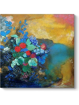 Ceylan Adam Odilon Redon Ophelia Among The Flowers Tablosu 90 x 90