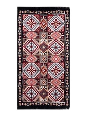 Ceylan Adam Makinede Yıkanabilir Modern Desenli Kilim 120 * 180 Cm, SA25EU
