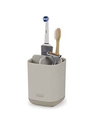Ceylan Adam Easy-Store Diş Fırçası Tutucu, Caddy Banyo Muhafazası, Kompakt Mat Yüzey, Bej, Orta Boy