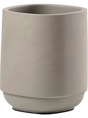 Ceylan Adam Time Diş Fırçası Kabı, Çap 8 Cm, Yükseklik 9,8 Cm, Beton