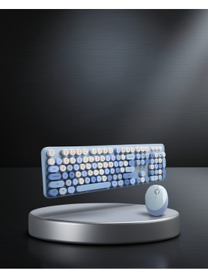 Uslucan Alışveriş Retro Daktilo Stili Kablosuz Klavye Mouse Seti UCZZZQW02KLAVYEMOUSE