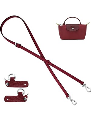 Ceylan Adam Çanta Deri Kayış Değiştirme Ayarlanabilir Crossbody Omuz Askıları Kılıfı, Mini-Nar Kırmızı, W0.47IN