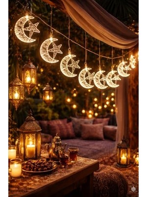 Ceylan Adam 1,5 Metre Pilli LED Işık, Sarı Işıklar, Ramazan Süsü