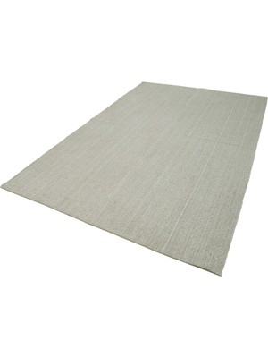 Bespoky Bej Kilim El Dokuma Modern Salon Kilimi Bukle Yüzeyli Düz Tasarım Dokuma Kilim