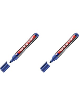 Ceylan Adam 330 Permanent Markör - Mavi - 1 Kalem - 1-5 mm Kesik Uçlu (2 Paketi)