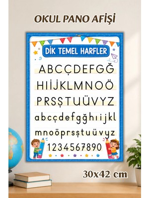 Metranya Harfler Afişi, Ilkokul Eğitici Afiş, Sınıf Panosu Için Eğitici Posterler, Sınıf Panoları Konsept Hediye Matematik Türkçe Hayat Bilgisi Posterleri, Okul Öncesi Eğitim Afiş Seti