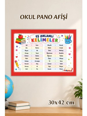 Metranya Eş Anlamlı Kelimeler Afişi, Ilkokul Eğitici Afiş, Sınıf Panosu Için Eğitici Posterler, Sınıf Panoları Konsept Hediye Matematik Türkçe Hayat Bilgisi Posterleri, Okul Öncesi Eğitim Afiş Seti