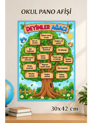 Metranya Deyimler Afişi, Ilkokul Eğitici Afiş, Sınıf Panosu Için Eğitici Posterler, Sınıf Panoları Konsept Hediye Matematik Türkçe Hayat Bilgisi Posterleri, Okul Öncesi Eğitim Afiş Seti