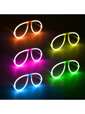 Fosforlu Neon Gözlük 12'li Set ile Parti Eğlencesi