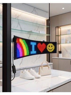 Mrt Teknik Rgb LED Panel USB Güç Girişi XUCZZZLEDMATRİX16X96-1-1