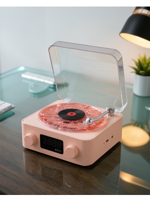 Filizora Digital Market Retro Bluetooth Hoparlör Kristal Ses Uuczzzgramafonspeaker-37